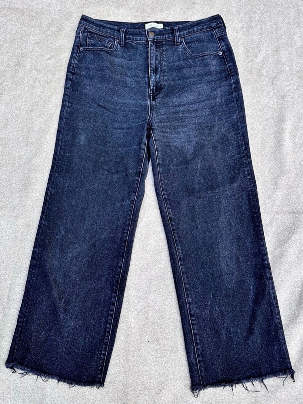 Oliver Logan Aberdeen Wide Leg Crop Jeans Blue SZ 29